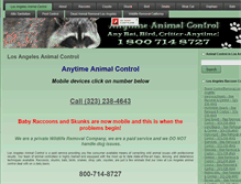 Tablet Screenshot of losangelesanimalcontrol.com